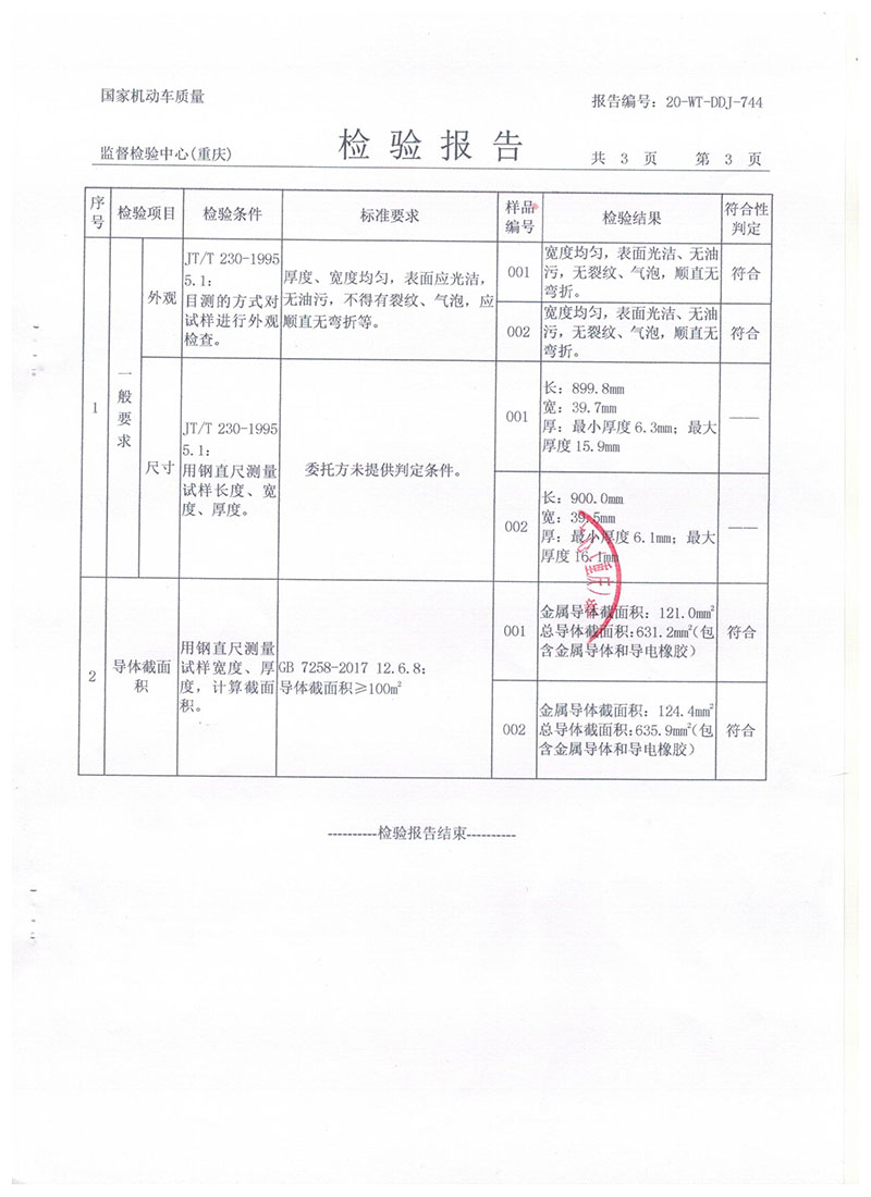 汽車導(dǎo)靜電拖地帶900報(bào)告